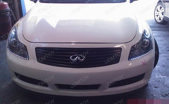 Infiniti - G35 - LED - strip - headlights - 4